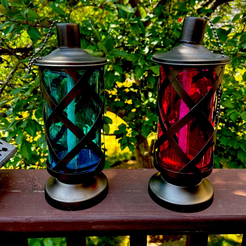 Outdoor Lanterns for Oil or Citronella Fluid
